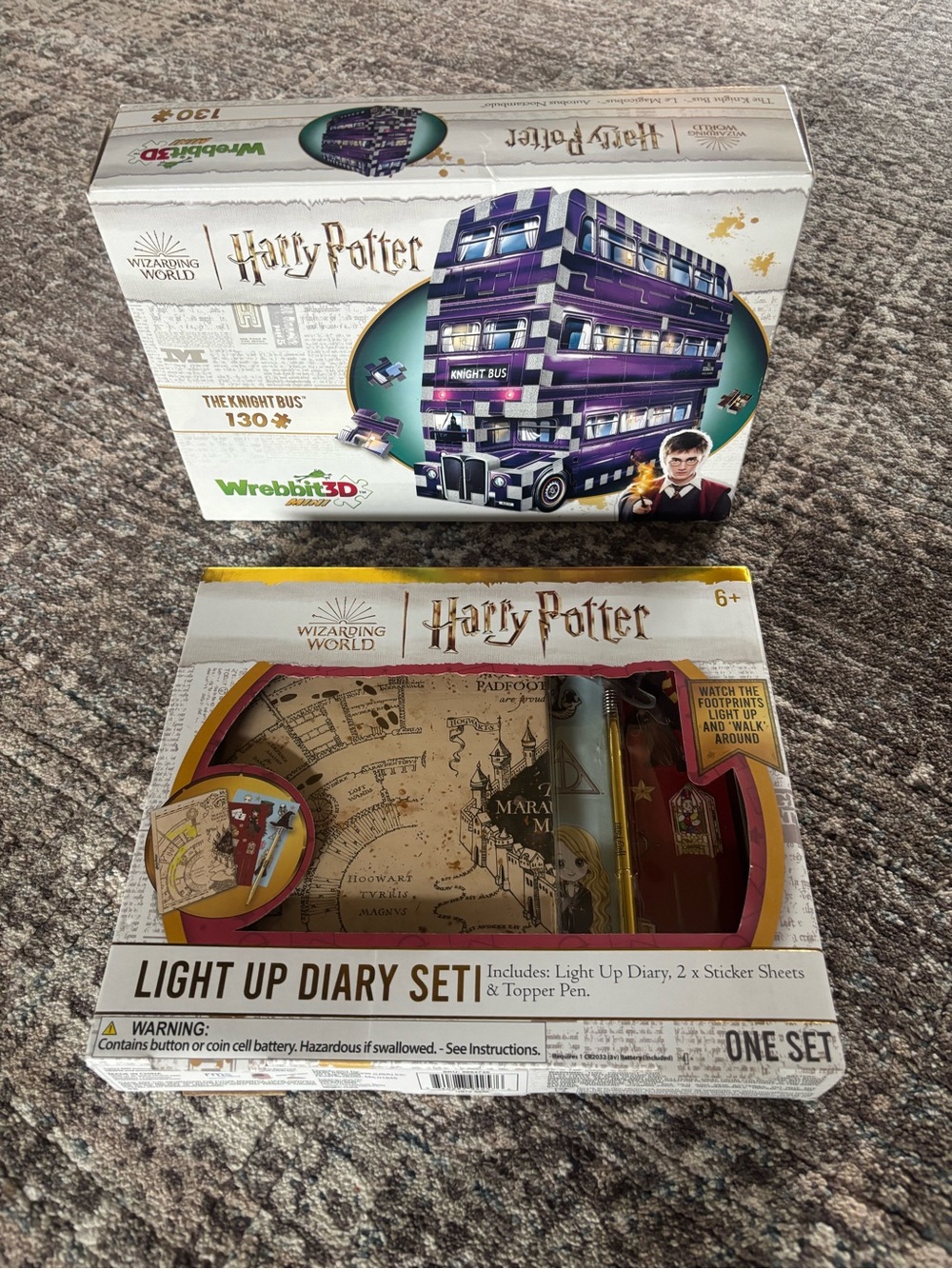 Harry Potter Light-Up Diary Set & 3D Puzzle